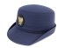 画像1: 女子ハイバック帽　紺　　帽章付き (1)