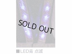 画像2: LED　36個使用　発光色2色切り替えLEDベスト　　黄ｘイエロー反射（赤/青LED切り替え）