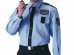 画像1: 夏　警備用　長袖シャツ　ブルー/紺　ツートン（中国生地使用分） 7Ｌまであります (1)
