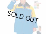 警備　防寒コート　イエロー/ブルー（薄手）【在庫限り廃番】  新品番Ｇ8307にリニューアルします