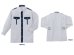 画像2: 夏　警備用空調服　GK413長袖シャツ　ホワイト　ツートン（服地のみ　機械は別売りです） (2)