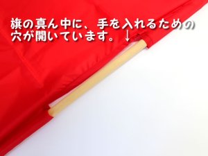 画像2: 高速用手旗　黄　「減速」　95Ｘ95cm 　旗のみ