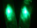 画像4: 緑色LED16個点滅　夜光チョッキ　6CM幅　オレンジメッシュ・シルバー反射（明るい）【背面　台形反射シート付き】 (4)