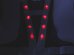 画像6: 【1級資格者】文字入り　赤色LED16個点滅　夜光チョッキ　6cm幅　紺メッシュ・シルバー反射（明るい） (6)