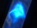 画像4: 青色LED16個点滅　夜光チョッキ 6cm幅　オレンジメッシュｘシルバー反射　青色点滅（高速関連） (4)