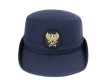 画像3: 女子ハイバック帽　紺　　帽章付き (3)