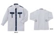画像2: 夏　警備用空調服　GK413長袖シャツ　ホワイト　ツートン（服地のみ　機械は別売りです） (2)