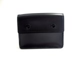 手錠ケース クラリーノ キーケース クラリーノ 留め金具付 黒 14x10cm - 警備用品・防犯