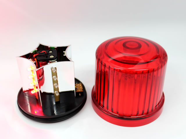 新型】 LED電池式回転・点滅灯 警備・保安用 赤（レッド） - 警備用品・防犯用品 プロショップ 株式会社タンタカ