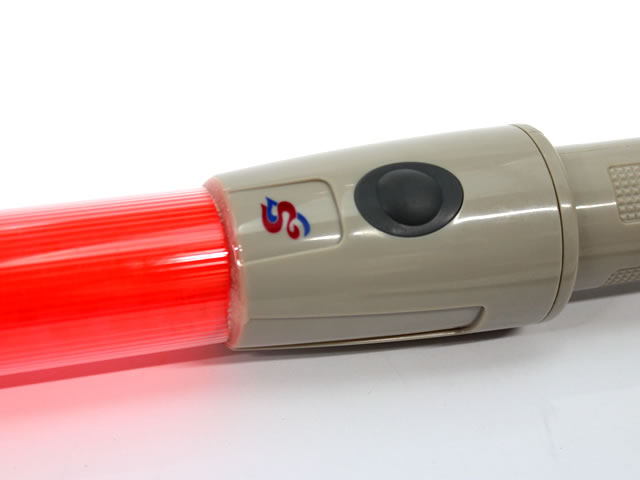 誘導灯・信号灯 セフティライトS 56cm 赤色点滅 太いタイプ - 警備用品 